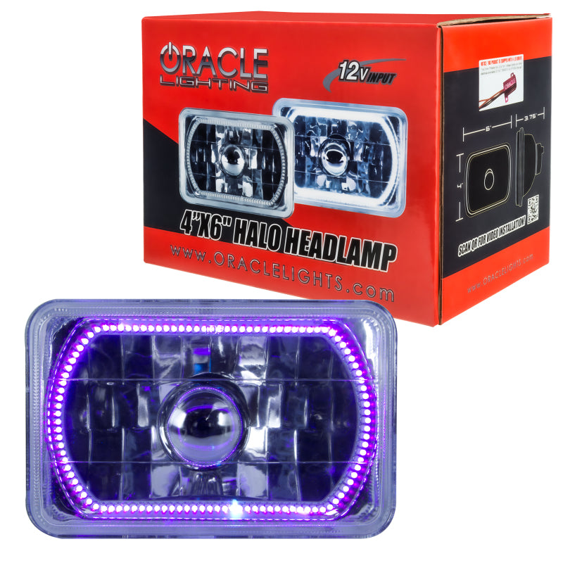Oracle Pre-Installed Lights 4x6 IN. Sealed Beam - UV/Purple Halo SEE WARRANTY - 6909-007