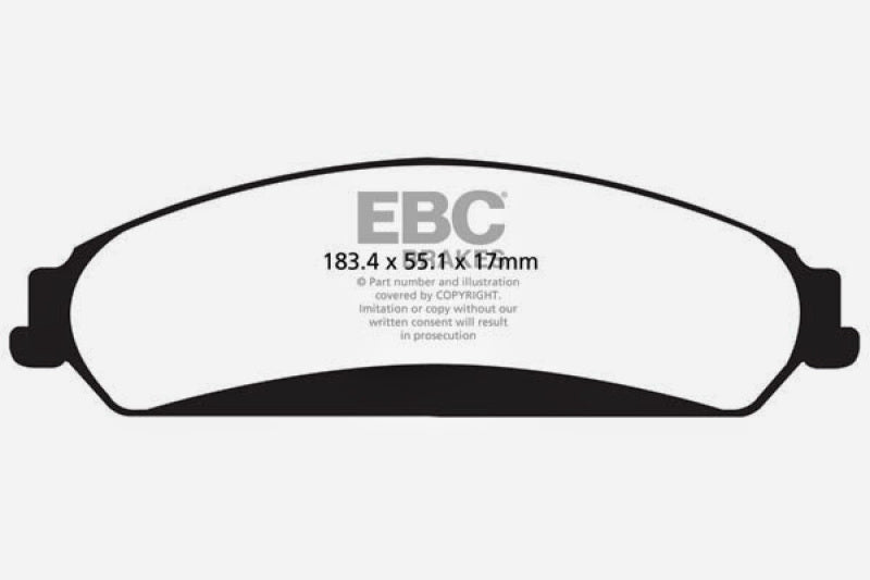 EBC 11+ Chrysler 300 Limited 3.6 4WD Greenstuff Front Brake Pads - DP22139