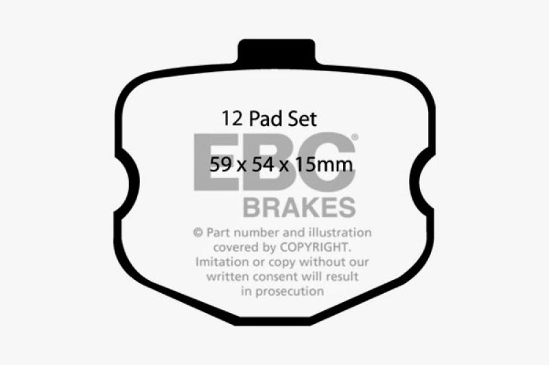 EBC 06-08 Chevrolet Corvette (C6) 7.0 (Z06) Redstuff Front Brake Pads - DP31771C