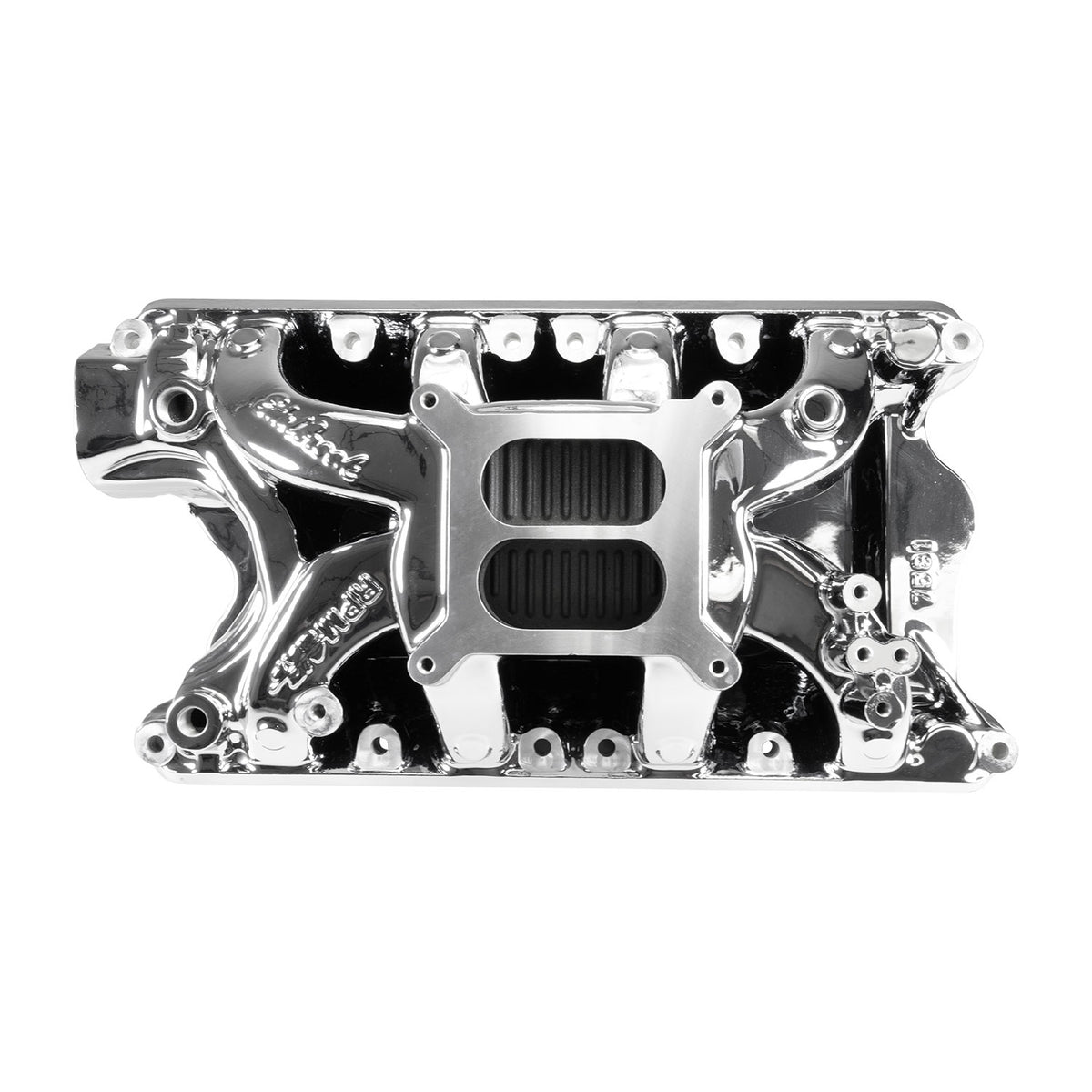 Edelbrock RPM Air-Gap Small Block Ford 351W Intake Manifold - Chrome Plasma Finish - 7581-CP