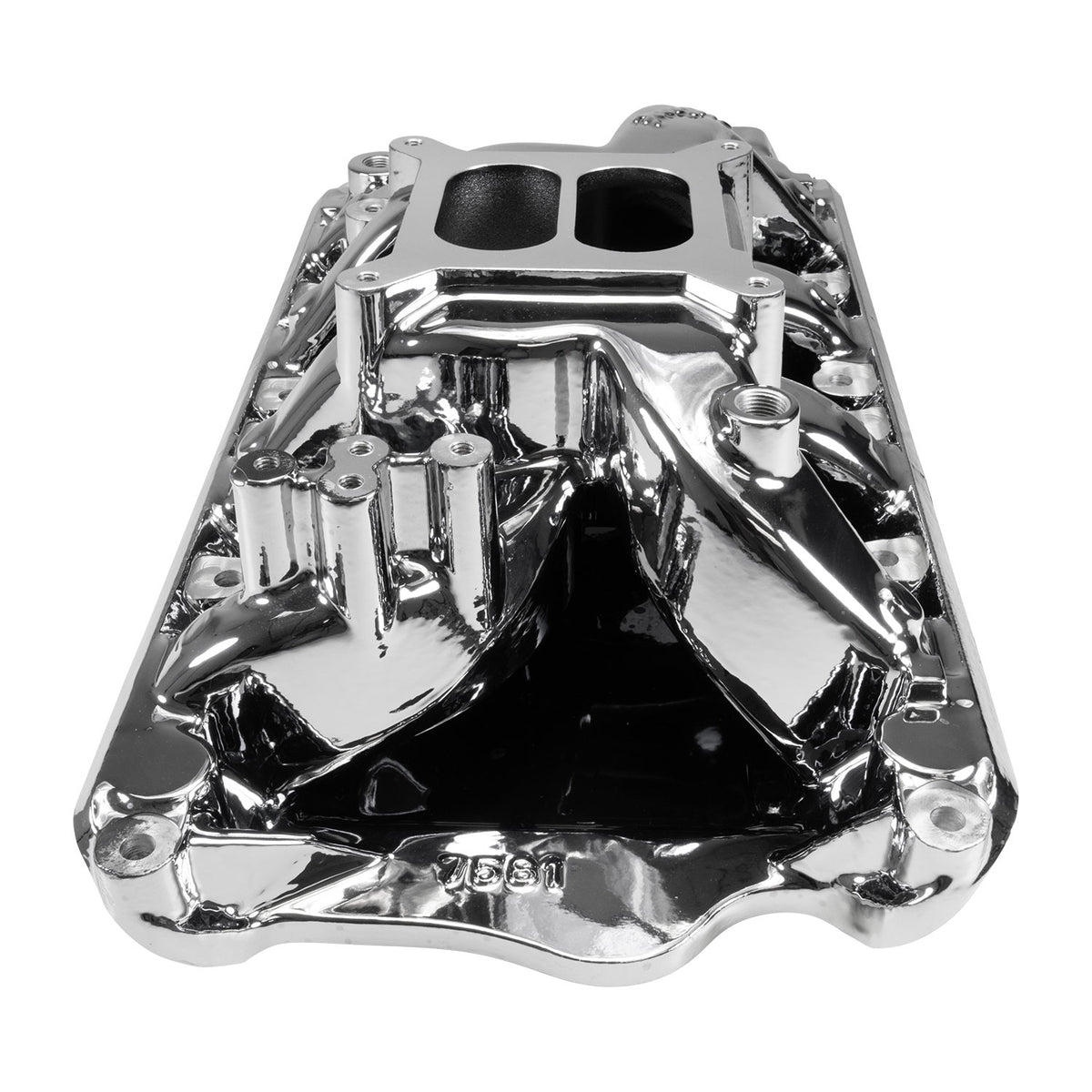Edelbrock RPM Air-Gap Small Block Ford 351W Intake Manifold - Chrome Plasma Finish - 7581-CP