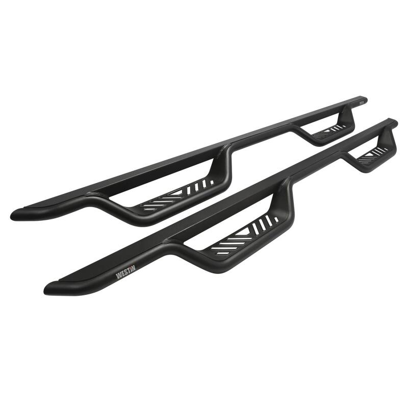 Westin 1999-2016 Ford F-250/F-350/F-450/F-550 Crew Cab Outlaw Drop Nerf Step Bars Textured Black - 20-11335