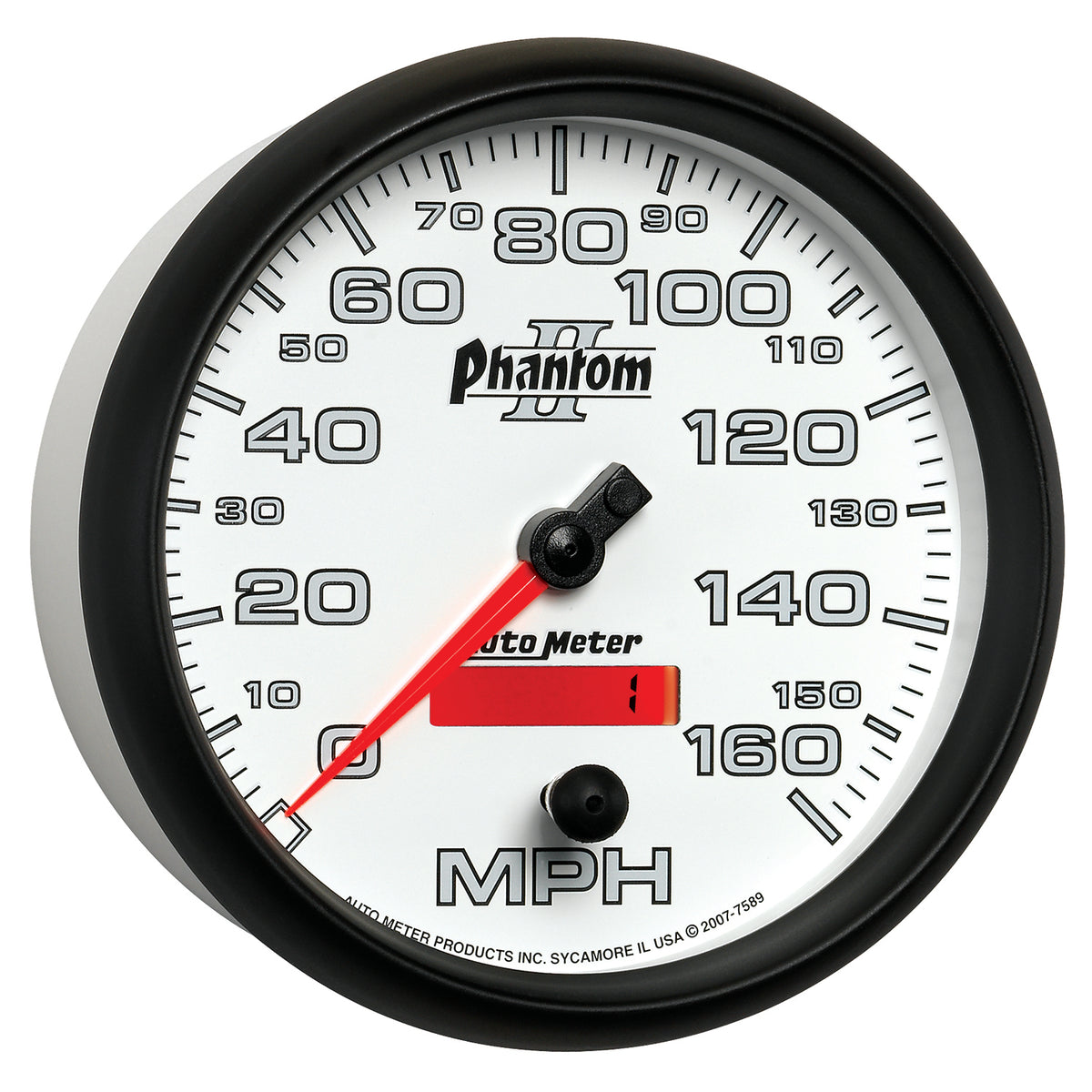 Autometer Phantom II 5in Electrical Programmable Speedometer 150MPH - 7589