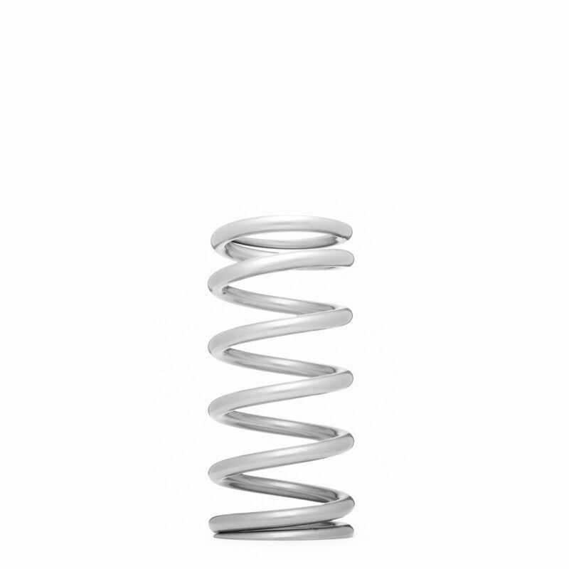 QA1 2-1/2in ID High Travel Spring - 7in Length x 850lbs/in - Silver Powder Coated - 7HT850 - front view