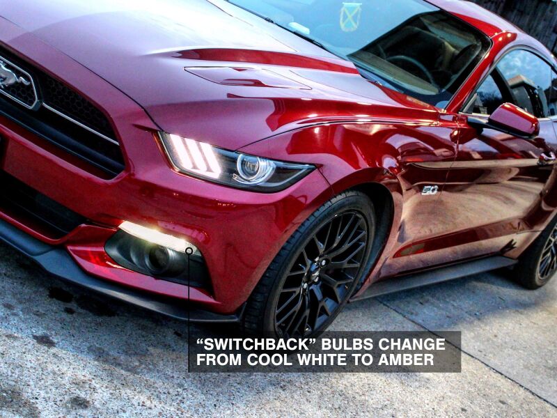 Raxiom 15-17 Ford Mustang Axial Series Switchback Turn Signal Conversion Kit - 390266 - rear view