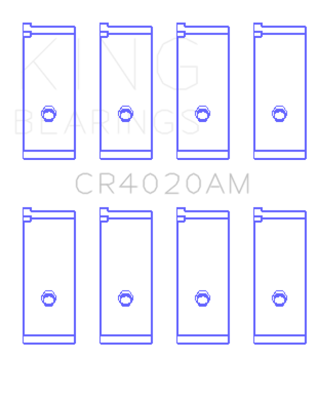 King Engine Bearings Suzuki G-13 (Size +0.50mm) Connecting Rod Bearing Set - CR4020AM0.5