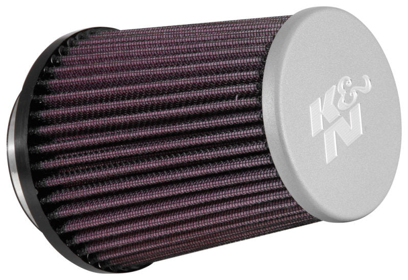 K&N Universal Rubber Filter 3in Flg 4-1/2inch OD B / 2-1/4inch H - Silver Top - RE-5287 for 2007-2018 Harley-Davidson FLHR Ro
