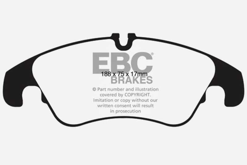 EBC 11 Audi A6 2.0 Turbo Ultimax2 Front Brake Pads - UD13221