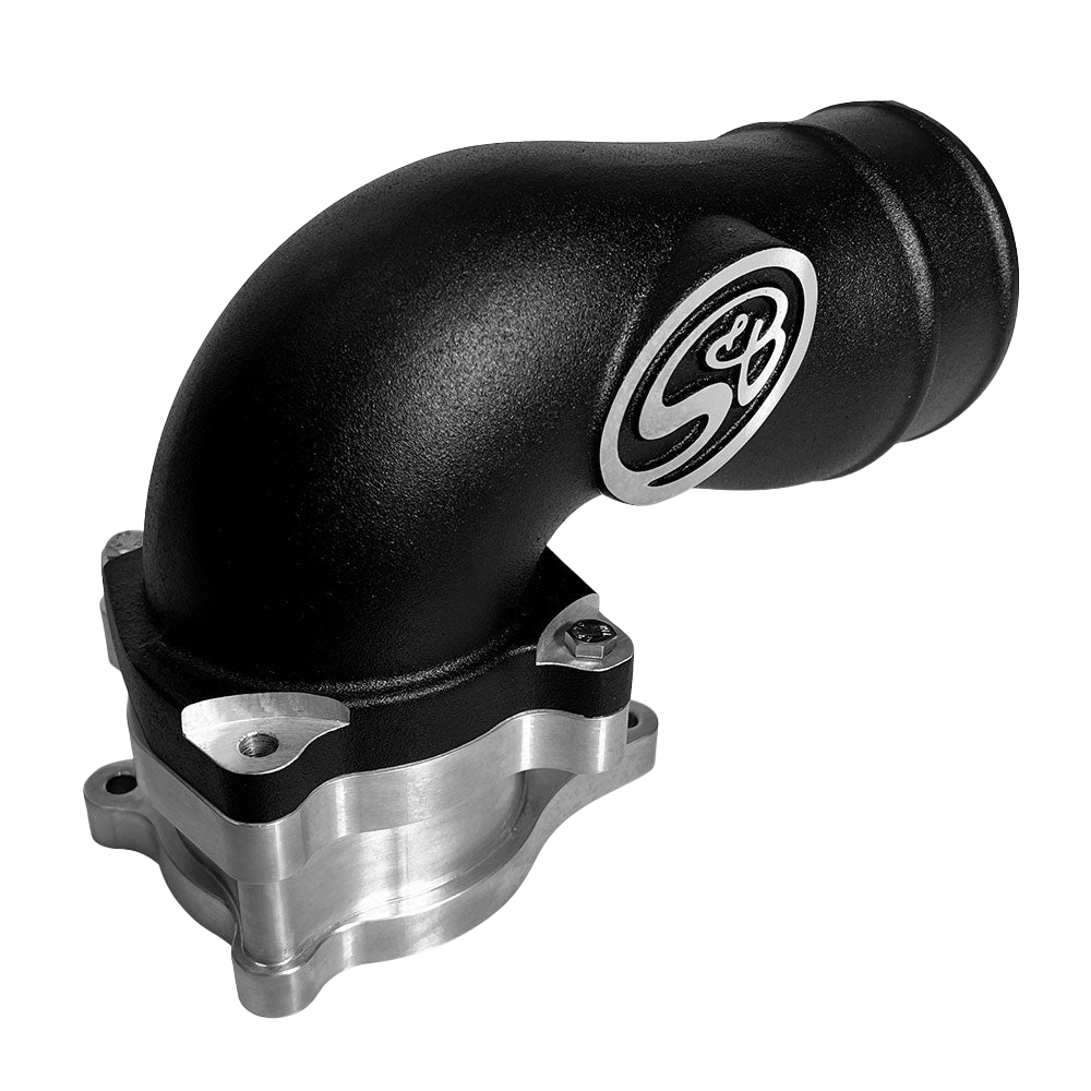 S&amp;B Intake Elbow with Cold Side Intercooler Piping &amp; Boots for 2005-2007 Ford Powerstroke 6.0L - 76-1010B