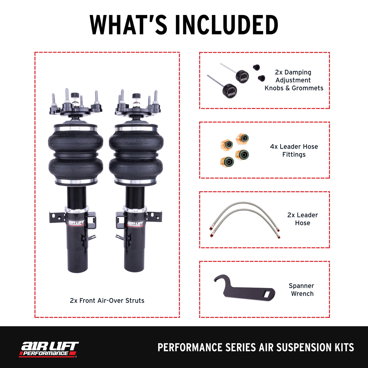 Air Lift Performance 20-24 Toyota GR Supra / 19-24 BMW Z4 (G29) Air Suspension Front Kit - 76012