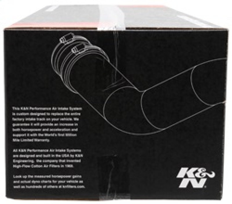 K&N 11-12 Ford F-150 6.2L V8 Performance Intake Kit - 57-2584 for 2011-2012 Ford F 150 - rear view