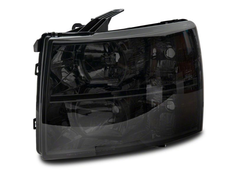 Raxiom 07-14 Chevrolet Silverado 1500 HD Axial OEM RepHeadlights- Chrome Housing- Smoked Lens - S122324