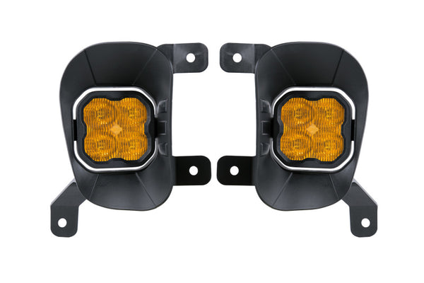 Diode Dynamics SS3 Max Type Ram Vert Kit ABL - Yellow SAE Fog - DD7090 for 2019-2024 Ram 1500 Classic - front view