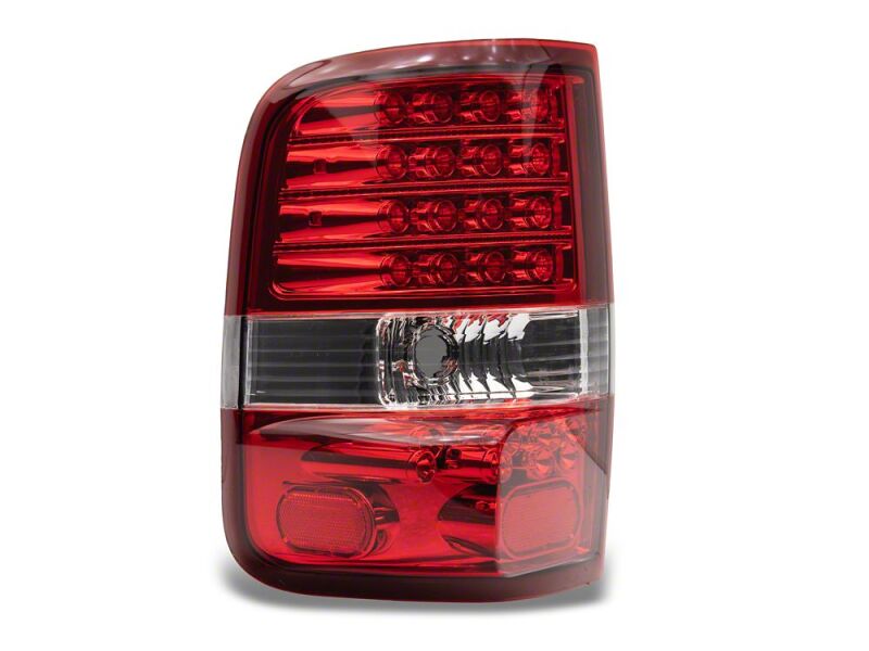 Raxiom 04-08 Ford F-150 Styleside LED Tail Lights- Chrome Housing- Red/Clear Lens - T542867 - close-up view 6