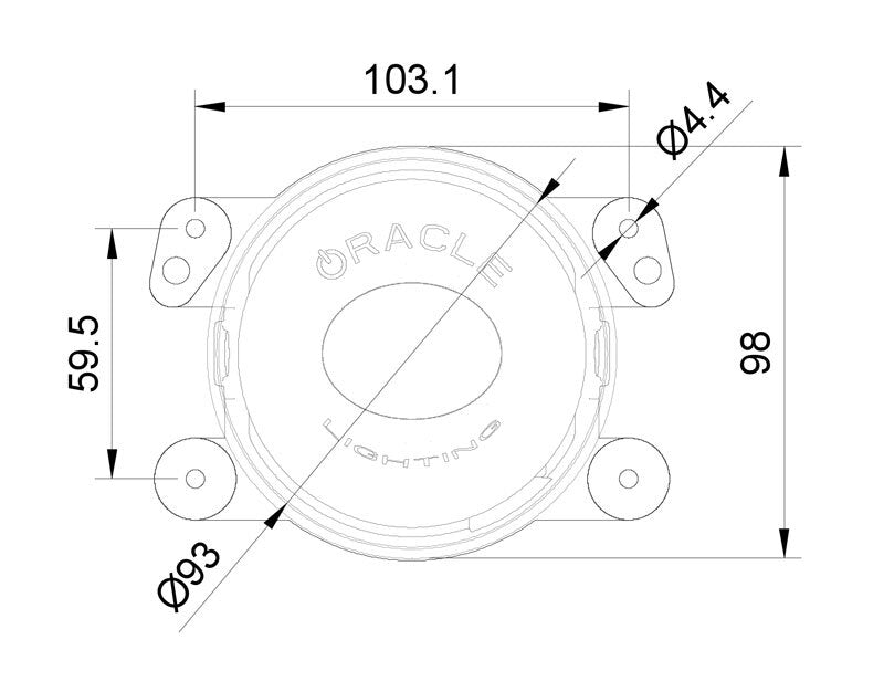 Oracle 100mm 15W Driving Beam LED Emitter - 6000K SEE WARRANTY - 5823-001