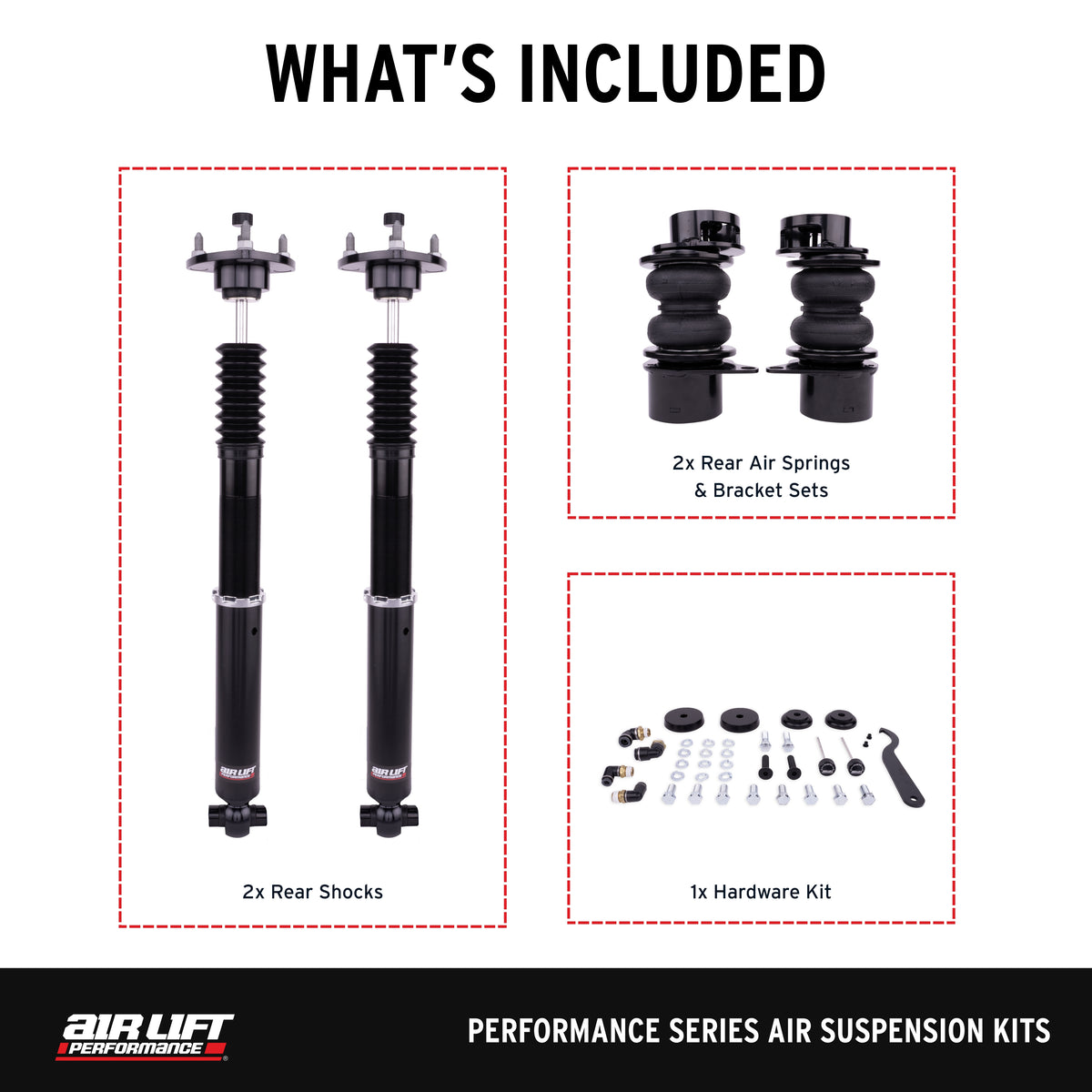 Air Lift Performance 2024 Lexus RC300/350 / 15-22 Lexus RC 350 / 13-21 Lexus GS 350 Rear Kit - 76518