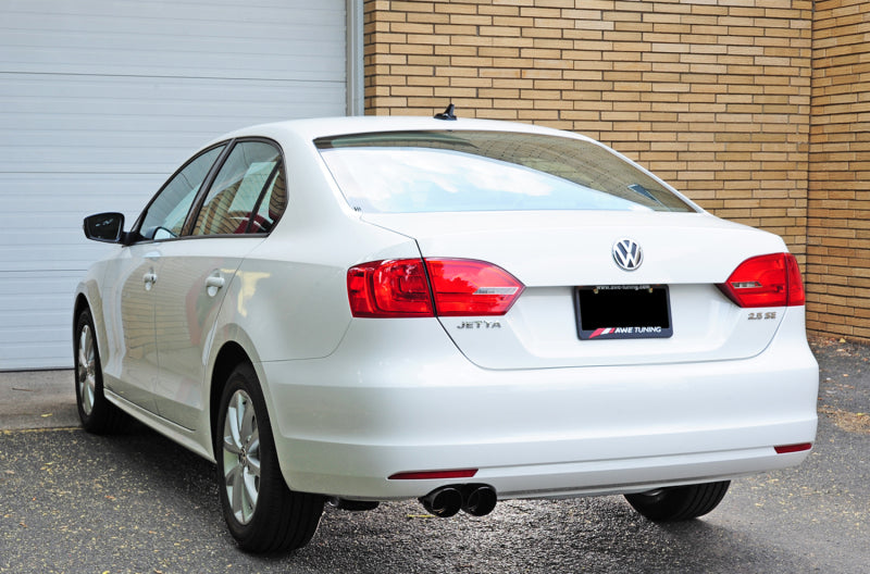 AWE Tuning Mk6 Jetta 2.5L Touring Edition Exhaust - Diamond Black Tips - 3015-23052