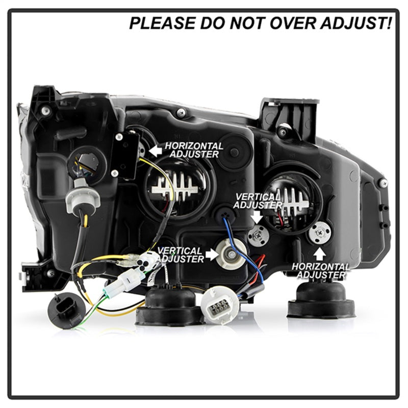 Honda Civic 16-20 LED Model High-Power LED Module Headlights - Black (PRO-YD-HC16LEDAP-SEQGR-BK) - 5088932