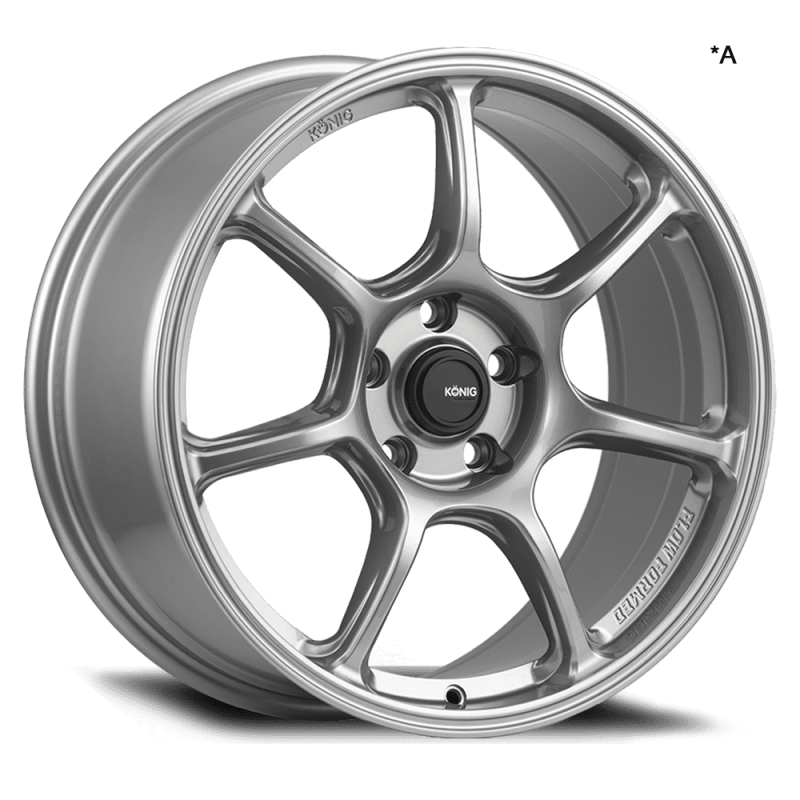 Konig Ultragram 18x8.5 5x112 ET42 Titanium Metallic Knurled Bead - UG8851242T