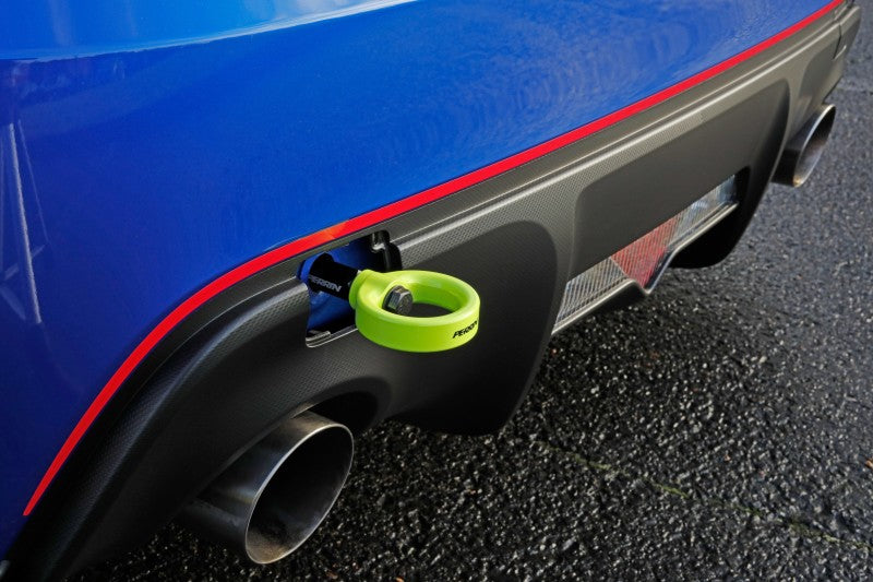 Perrin 13-24 Subaru BRZ / FRS / G86 Tow Hook Kit (Rear) - Neon Yellow - PSP-BDY-255NY