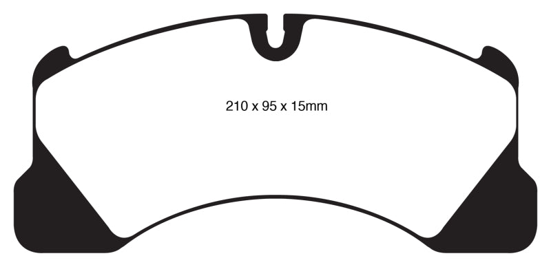 EBC 10+ Porsche Cayenne 3.0 Supercharged Hybrid Yellowstuff Front Brake Pads - DP41835R