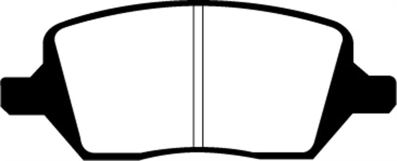 EBC 04-05 Buick Terraza 3.5 FWD Greenstuff Rear Brake Pads - DP61737 for 2005-2008 Chevrolet Uplander - angle view