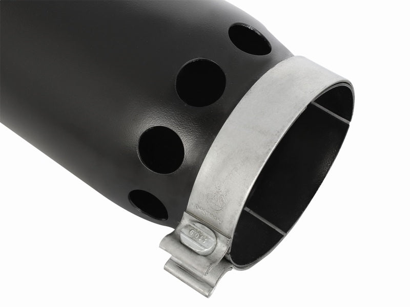 aFe MACHForce XP Cat-Back SS-304 5in Interooled Exhaust Tip 5in In x 6in Outx16inL Bolt-On Right Blk - 49T50601-B161