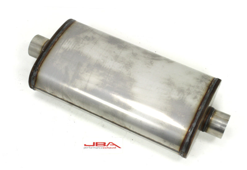 JBA Universal Dual Core 304SS Muffler 22x11x6 3in Inlet Diameter - 40-302201