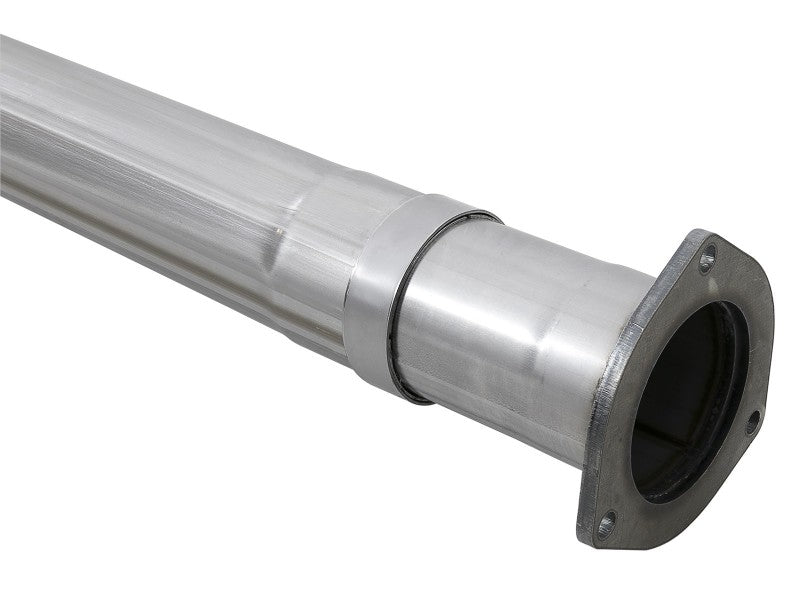 aFe Power 11-14 Ford F250/F350 6.7L Diesel Rebel XD 4in 409 SS DPF-Back Exhaust System - Black Tips - 49-43120-B