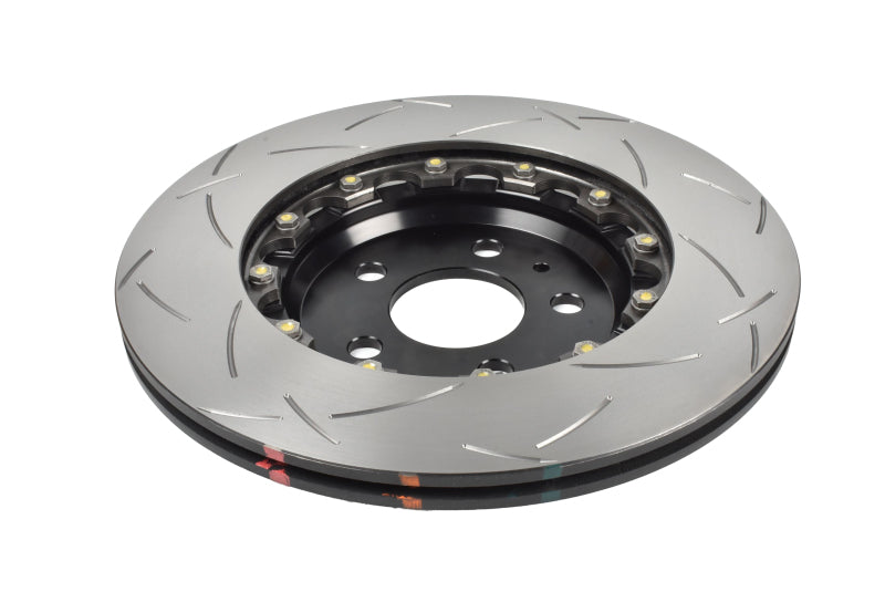 DBA 17-23 Tesla Model 3 Rear 5000 Series 2-Piece Slotted Rotor w/Black Hat - DBA53943BLKS