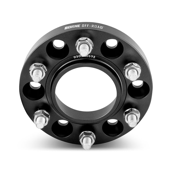 Borne Off-Road Wheel Spacers 6x139.7 78.1 38.1 M14 Black - BNWS-005-381BK by Borne Off-Road - front view