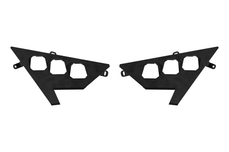 Diode Dynamics 20-Present Polaris RZR C1 Headlight Mounting Bracket Kit (Pair) - DD7643P