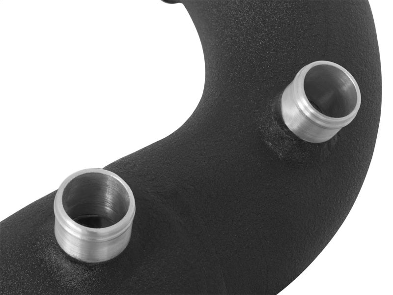 aFe BladeRunner 3in Black Intercooler Tube Cold Side w/ Couplings &amp; Clamps 07-10 BMW 335i 3.0L (tt) - 46-20159-B