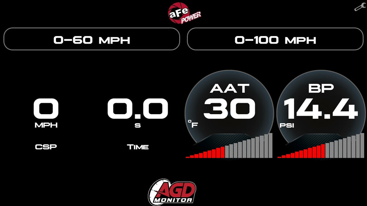 aFe AGD Advanced Gauge Display Digital 5.5in Monitor 08-18 Dodge/RAM/Ford/GM Diesel Trucks - 77-91001