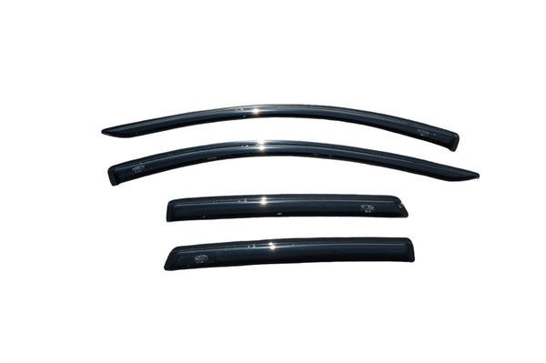 AVS 07-14 Ford Edge Ventvisor Outside Mount Window Deflectors 4pc - Smoke - 94141 for 2007-2015 Lincoln MKX - front view