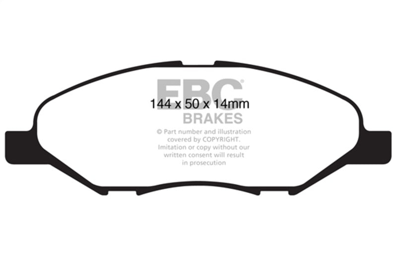 EBC 09-11 Nissan Versa 1.6 Ultimax2 Front Brake Pads - UD1345