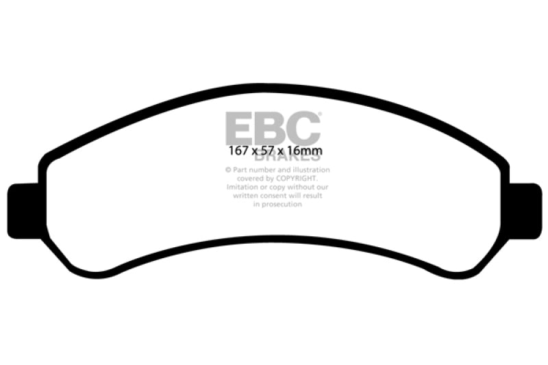 EBC 98-05 Chevrolet Blazer 4.3 2WD Ultimax2 Front Brake Pads - UD726