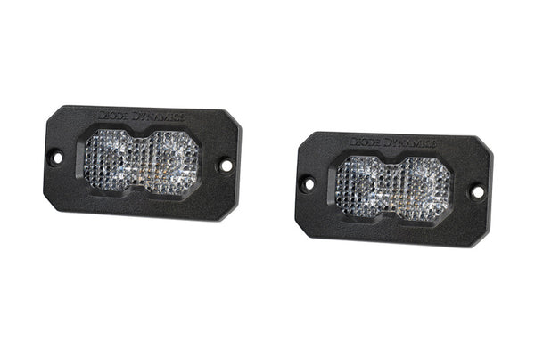Diode Dynamics C2 2.0 Max White Flood Flush RBL (Pair) - DD8128P by Diode Dynamics - front view