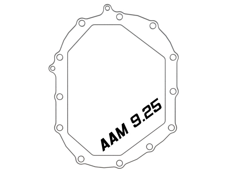 AFE Power 11-18 GM 2500-3500 AAM 9.25 Axle Front Differential Cover Black Machined Street Series - 46-71050B