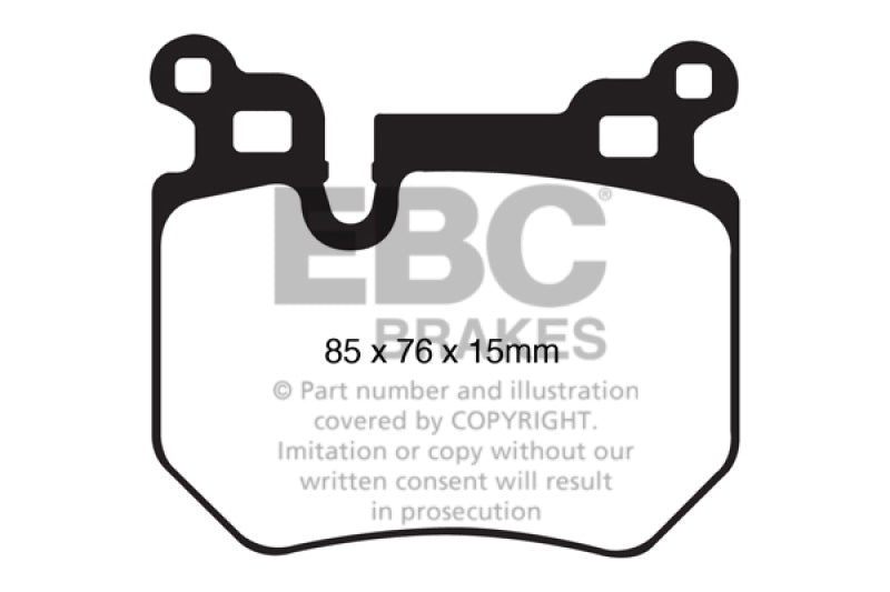 EBC 08-10 BMW 135 3.0 Twin Turbo Bluestuff Rear Brake Pads - DP51996NDX