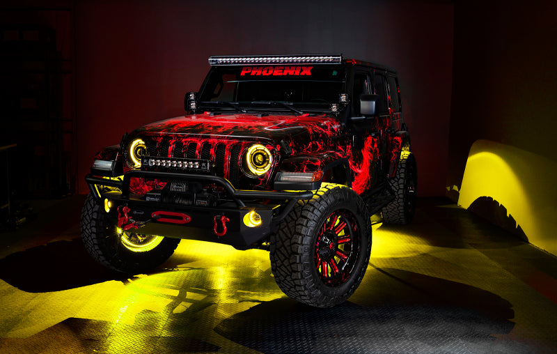 Oracle Jeep Wrangler JK/JL/JT High Performance W LED Fog Lights - ColorSHIFT - Dynamic SEE WARRANTY - 5846-332