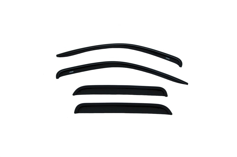AVS 05-11 Dodge Dakota Quad Cab Ventvisor Outside Mount Window Deflectors 4pc - Smoke - 94656