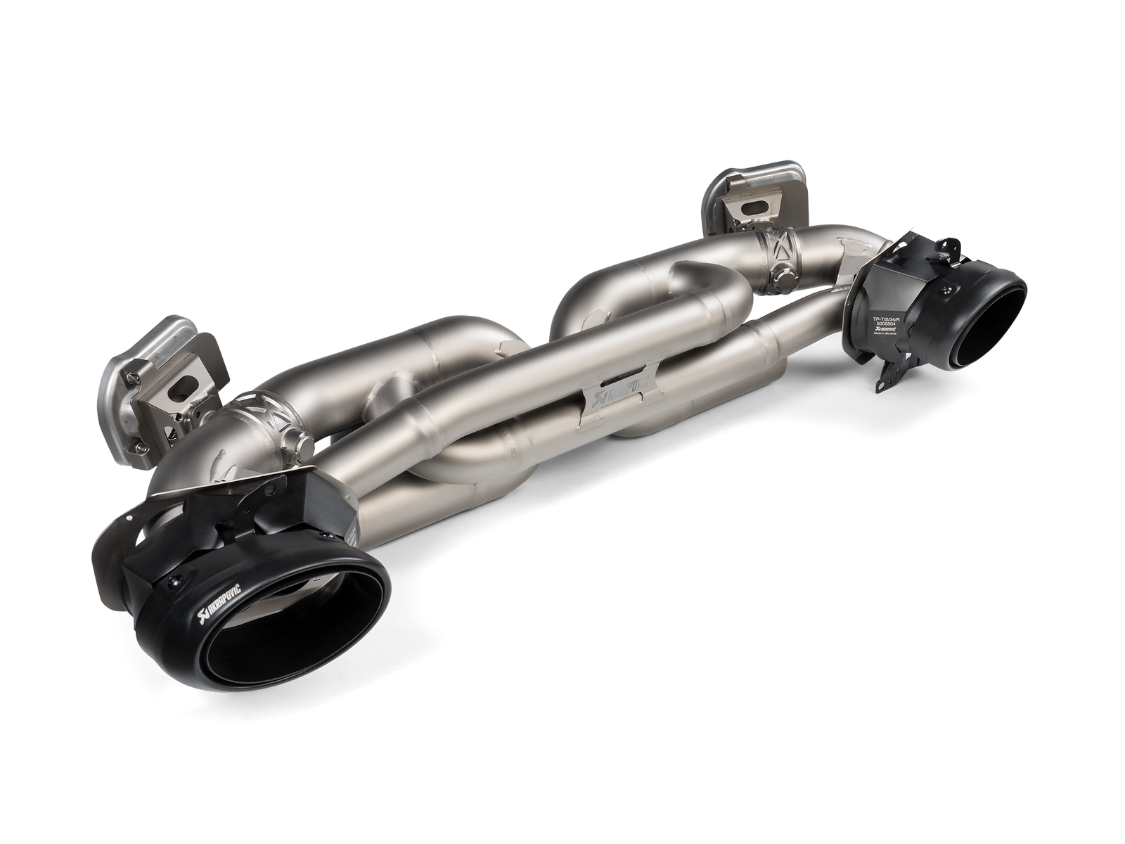 Akrapovic 20+ Porsche 911 Turbo/Turbo S (992) Slip-On Race Line (Titanium) w/Titanium Tips - S-PO/TI/19-TP