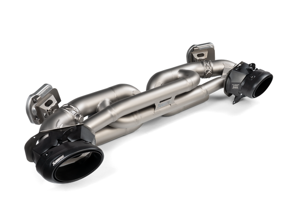 Akrapovic 20+ Porsche 911 Turbo/Turbo S (992) Slip-On Race Line (Titanium) w/Titanium Tips - S-PO/TI/19-TP