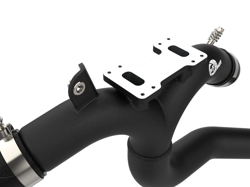 aFe Kia Stinger 18-22 V6-3.3L (tt) BladeRunner Hot Charge Pipe- Black - 46-20508-B