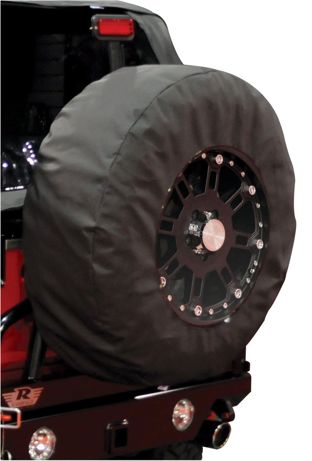 Rampage 1999-2019 Universal Tire Cover With 17 Inch Window - Black Diamond - 783235