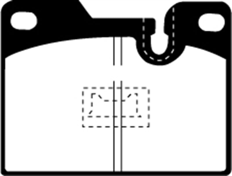 EBC 79-88 Porsche 924 2.0 Turbo Redstuff Rear Brake Pads - DP3346C for 1978-1985 Porsche 928 - installed view