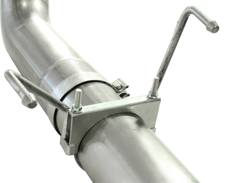aFe Atlas Exhaust DPF-Back Aluminized Steel Exhaust Dodge Diesel Trucks 07.5-12 L6-6.7L Polished Tip - 49-02016-P