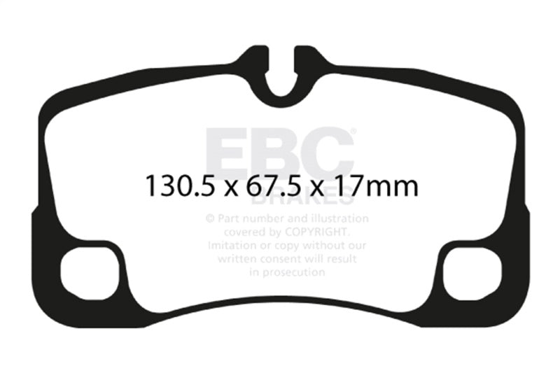 EBC 07-09 Porsche 911 (997) (Cast Iron Rotor only) 3.6 GT3 Bluestuff Rear Brake Pads - DP51930NDX