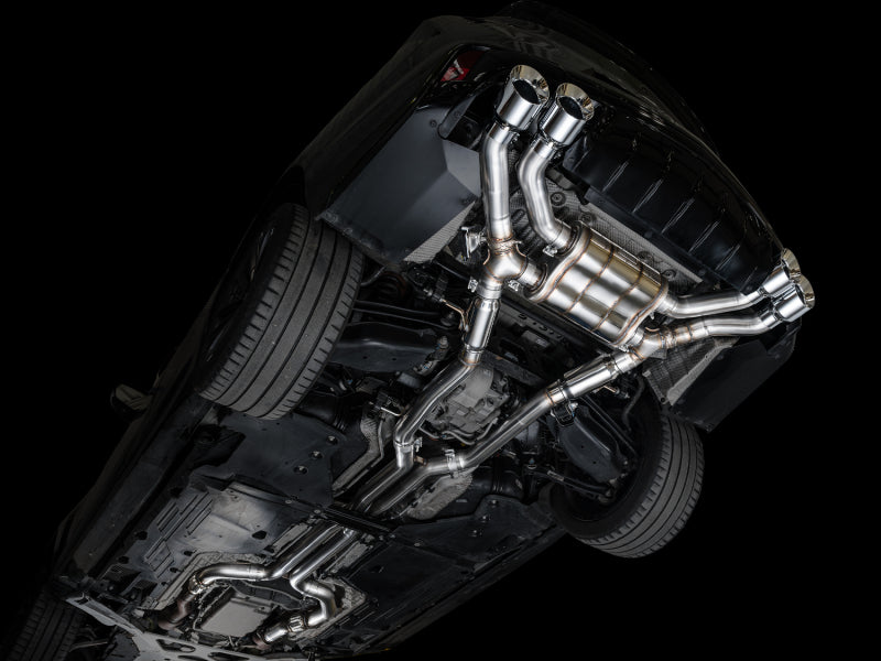 AWE Tuning 2021+ Cadillac CT4-V Blackwing SwitchPath Exhaust - Chrome Silver Tips - 3025-42436